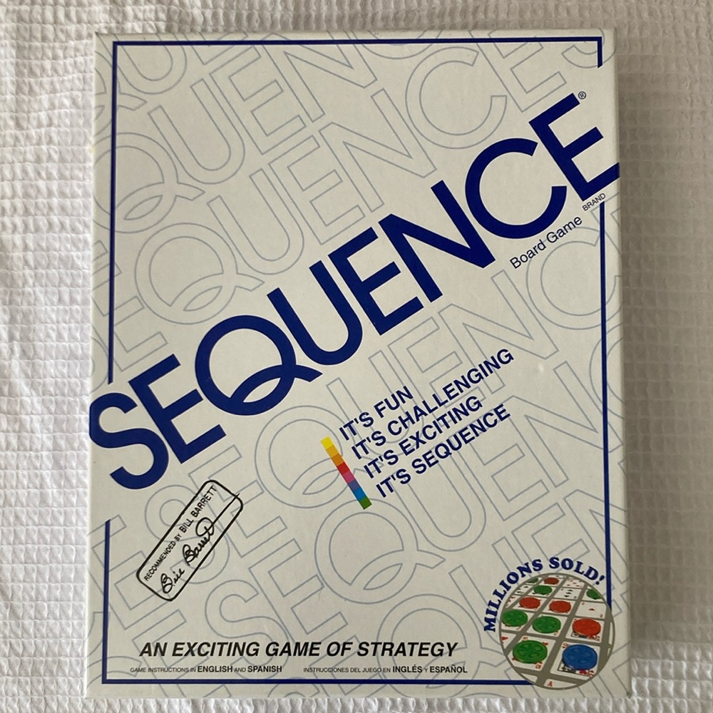 Sequence Strategy Board Game NIB